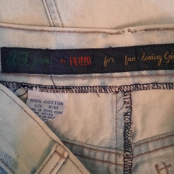 Vintage 1980's acid wash boho 100% cotton jean skirt sz 9/10 *5 - Picture 6 of 6